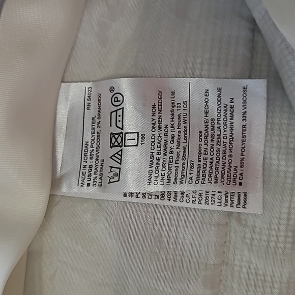 Banana Republic Black & White Patterned LOGAN style Pants size 6 - Picture 6 of 11